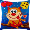 Cross Stitch Pillow Kit "March Cat"