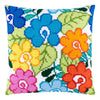 Cross Stitch Pillow Kit "Summer Flowers"