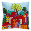 Cross Stitch Pillow Kit "Italian Town"