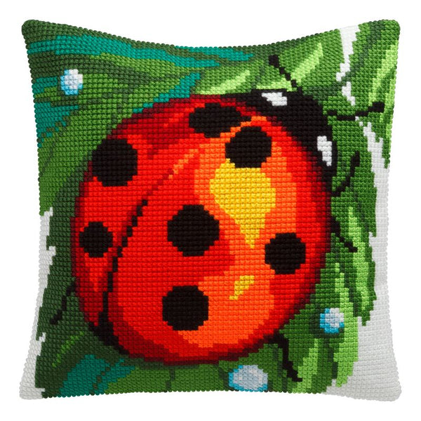 Cross Stitch Pillow Kit "Ladybug"