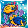 Cross Stitch Pillow Kit "Tropical Fish"