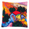 Cross Stitch Pillow Kit "Landscape with a House and an Employee"