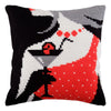 Cross Stitch Pillow Kit "Flirting"
