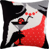 Cross Stitch Pillow Kit "Flirting"