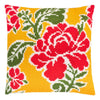 Cross Stitch Pillow Kit "Field of Roses"