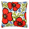 Cross Stitch Pillow Kit "Poppies"