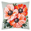 Cross Stitch Pillow Kit "Anemones"