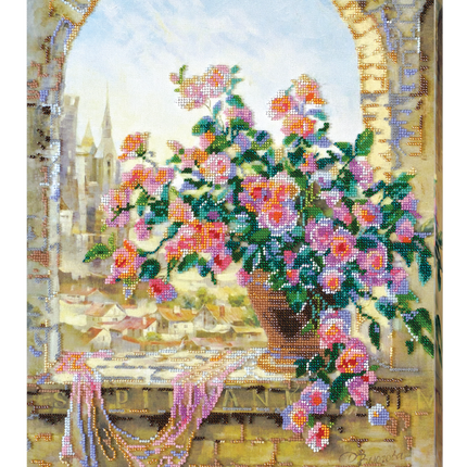 DIY Bead Embroidery Kit "Sweet life" 13.8"x16.1" / 35.0x41.0 cm