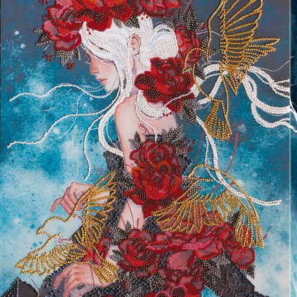 DIY Bead Embroidery Kit "On the way to  the dream" 11.8"x16.1" / 30.0x41.0 cm