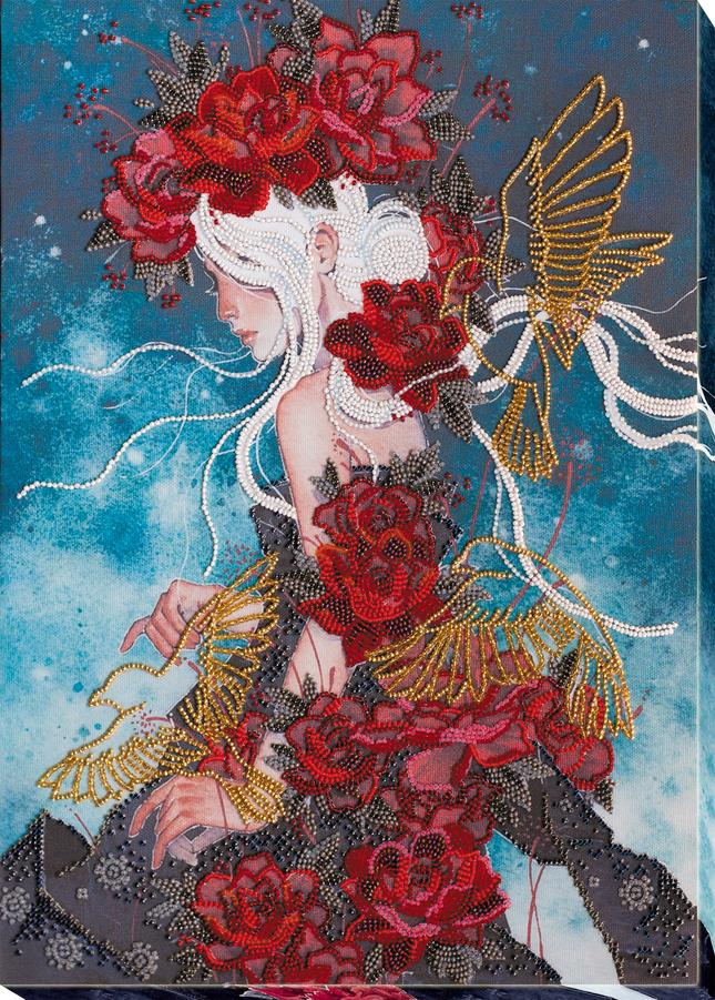 DIY Bead Embroidery Kit "On the way to  the dream" 11.8"x16.1" / 30.0x41.0 cm