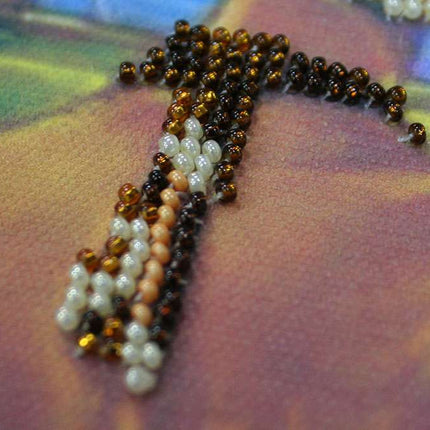 DIY Bead Embroidery Kit "At the race track – 2" 17.7"x11.8" / 45.0x30.0 cm