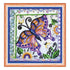 DIY Bead Embroidery Kit "Butterfly in flowers"  5.9"x5.9" / 15.0x15.0 cm