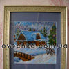 Canvas for bead embroidery "Christmas Eve" 7.9"x7.9" / 20.0x20.0 cm