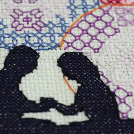 DIY Cross Stitch Kit "Boat" 15.7"x11.8"