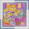 DIY Bead Embroidery Kit "Lunch"  5.9"x5.9" / 15.0x15.0 cm