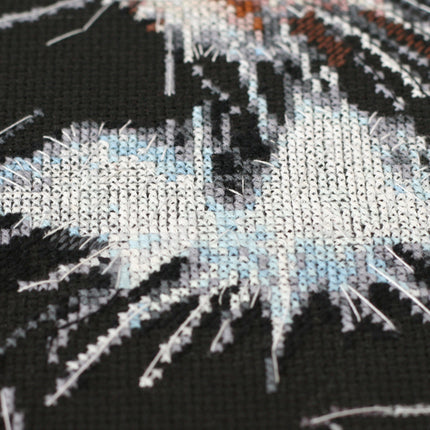 DIY Cross Stitch Kit "Fluffy kitten" 11.8"x13.8"