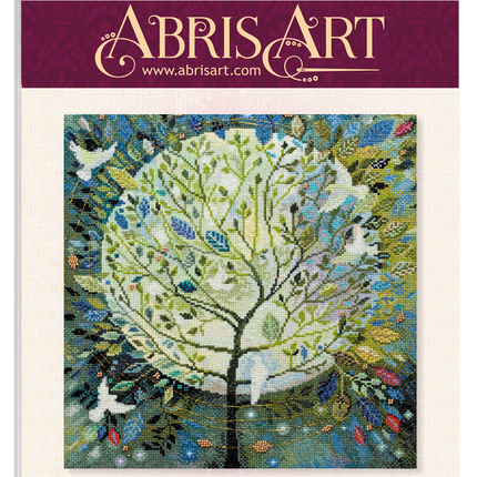 DIY Cross Stitch Kit "World tree" 11.8"x13.0"