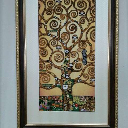 DIY Bead Embroidery Kit "Tree of life" 9.1"x18.1" / 23.0x46.0 cm