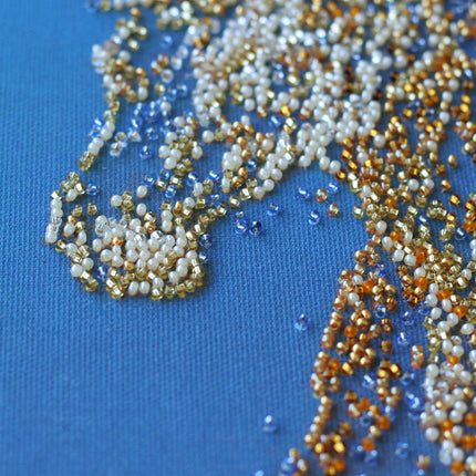 DIY Bead Embroidery Kit "The Golden" 12.6"x12.6" / 32.0x32.0 cm