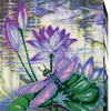 DIY Bead Embroidery Kit "Among Water-lilies" 10.6"x16.5" / 27.0x42.0 cm
