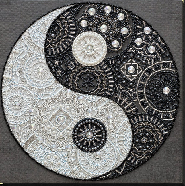 DIY Bead Embroidery Kit "Balance" 10.2"x10.2" / 26.0x26.0 cm