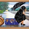 DIY Bead Embroidery Kit "The parting" 18.1"x12.6" / 46.0x32.0 cm