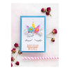 DIY kit postcard 3D for embroidery with beads "Believe in miracles!" 4.1"x5.8" / 10.5x14.8 cm