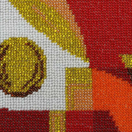 DIY Bead Embroidery Kit "Sunny day" 12.6"x12.6" / 32.0x32.0 cm