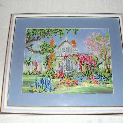 Canvas for bead embroidery "Teremok" 7.9"x6.3" / 20.0x16.0 cm