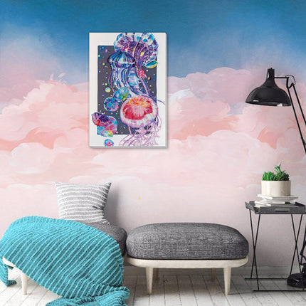 DIY Bead Embroidery Kit "Night dance" 10.6"x15.7" / 27.0x40.0 cm