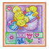 DIY Bead Embroidery Kit "Funny chickens"  5.9"x5.9" / 15.0x15.0 cm