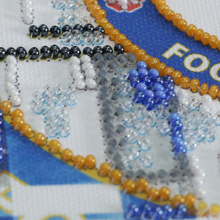 DIY Bead Embroidery Kit "FC Chelsea"  5.9"x5.9" / 15.0x15.0 cm