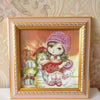 DIY Bead Embroidery Kit "Fashion girl"  5.9"x5.9" / 15.0x15.0 cm