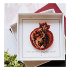 Beadwork kit for creating brooch 