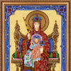 DIY Bead Embroidery Kit "Icon of the Mother of God «Reigning»" 12.6"x17.7" / 32.0x45.0 cm