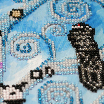 DIY Bead Embroidery Kit "Winter tree of life" 9.1"x18.1" / 23.0x46.0 cm