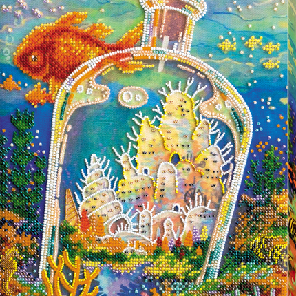 DIY Bead Embroidery Kit "Wonder-city" 8.7"x11.8" / 22.0x30.0 cm