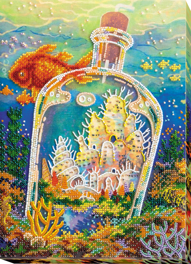 DIY Bead Embroidery Kit "Wonder-city" 8.7"x11.8" / 22.0x30.0 cm