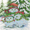 Canvas for bead embroidery "Family holidays" 11.8"x11.8" / 30.0x30.0 cm