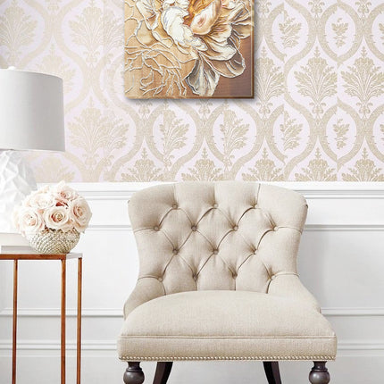DIY Bead Embroidery Kit "Peony" 11.8"x12.8" / 30.0x32.5 cm