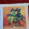 Canvas for bead embroidery "Lilac" 7.9"x7.9" / 20.0x20.0 cm