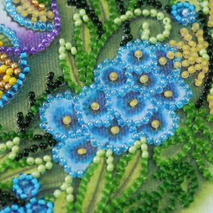 DIY Bead Embroidery Kit "Easter wreath"