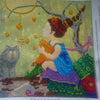 Canvas for bead embroidery "Firefly" 7.9"x7.9" / 20.0x20.0 cm