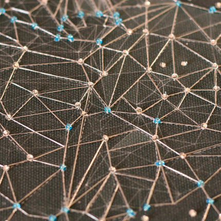 DIY Bead Embroidery Kit "Constellation Taurus" 9.8"x9.8" / 25.0x25.0 cm
