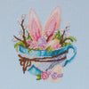 DIY Cross Stitch Kit "Easter bunny" 5.1"x6.3"