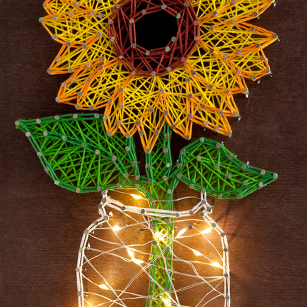 String Art Creative DIY Kit "Sunflower" 7.5"x11.4" / 19.0x29.0 cm
