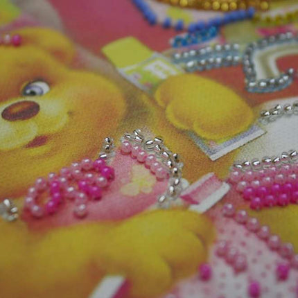 DIY Bead Embroidery Kit "Tidy"  5.9"x5.9" / 15.0x15.0 cm
