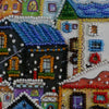 DIY Bead Embroidery Kit "Bright houses"  5.9"x5.9" / 15.0x15.0 cm