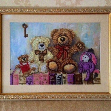 DIY Bead Embroidery Kit "Toys" 16.5"x11.8" / 42.0x30.0 cm