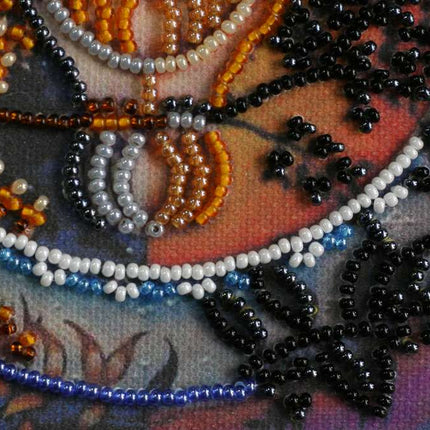 DIY Bead Embroidery Kit "Day and night"  5.9"x5.9" / 15.0x15.0 cm